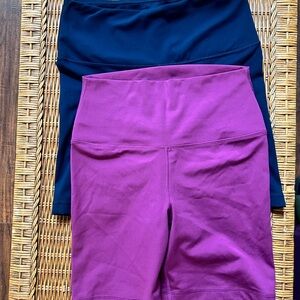 Yogalicious Lux High Waist Biker Shorts - Set of Two